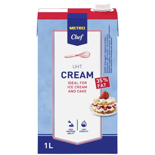 Вершки Metro Chef ультрапастеризовані 35% 1л