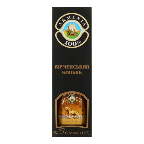 Коньяк Great Valley Armenia 0.5л 40% 6 років
