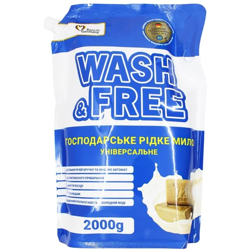 Мило господарське рідке Wash&Free універсальне 2л