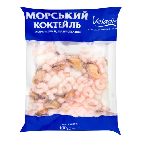 Морський коктейль глазурований Veladis вищого ґатунку м/у 400г