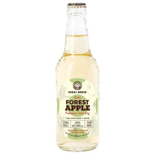 Сидр Mikki Brew Forest Apple напівсухий 5,5% 0,33л