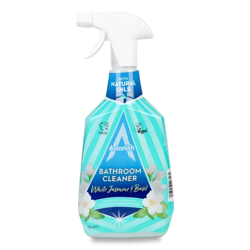 Засіб для Чищення Ванної кімнати White Jasmine&Basil, 750 мл, з розпилювачем Astonish