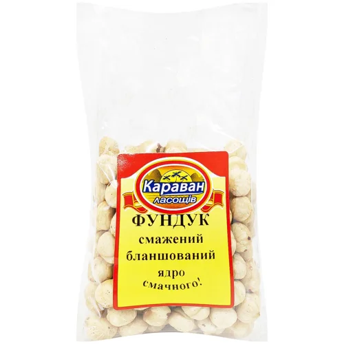 Фундук Караван ласощів смажений бланширований 180г