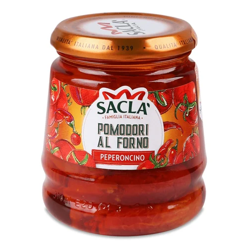 Томати Sacla запечені в духовці з перцем чилі,285г
