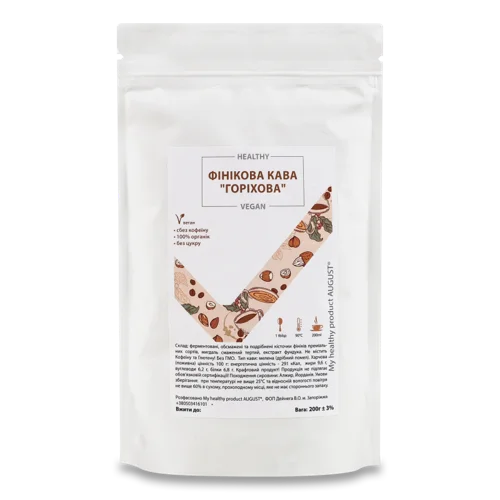 Кава Фінікова Без Кофеїну Горіхова, в/ґ, д/п 200г