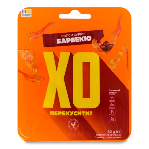 Чипси Курячі Барбекю В/с, Перекусити, Пакет 0.08кг