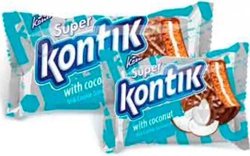 Печиво Супер-Контик з кокосом у шоколаді, 50г