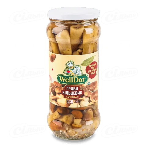 Гриби WellDar Кільцевик мариновані, 530г