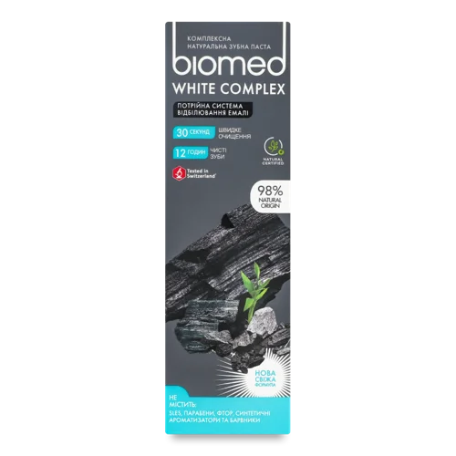 Зубна Паста Комплексна Натуральна White Complex Biomed, 100 г
