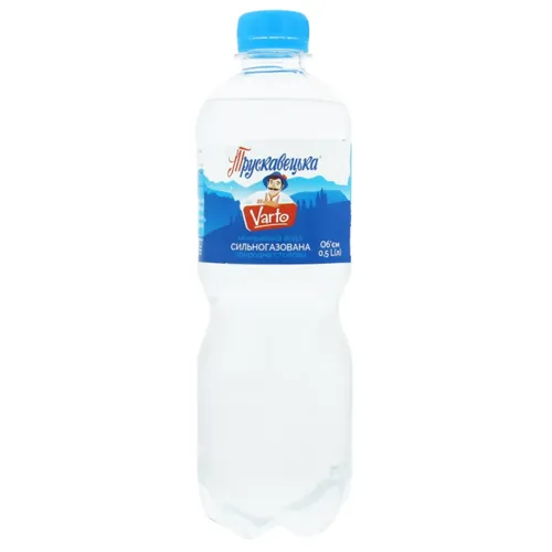 Мінеральна вода Трускавецька сильногазована природна столова Varto 0,5л