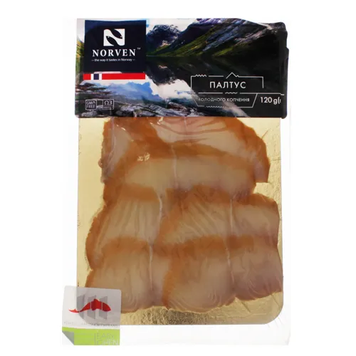 Палтус нарізка Norven х/к вищого ґатунку 120г