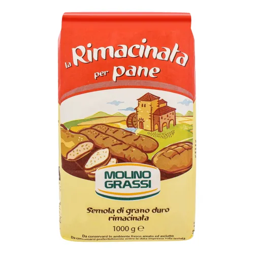 Борошно з твердих сортів пшениці Semola Rimacinata per Pane Molino Grassi м/у 1кг