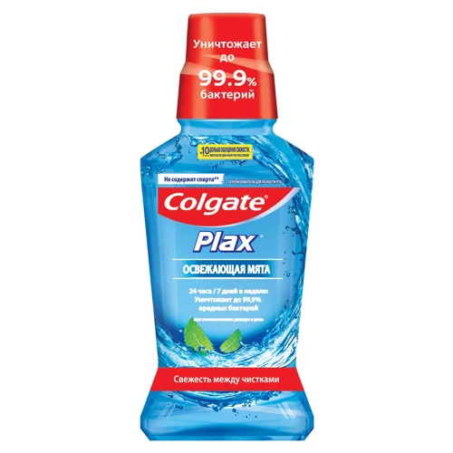 Ополіскувач для ротової порожнини Colgate PLAX Освіжаюча м'ята антибактеріальний 250мл