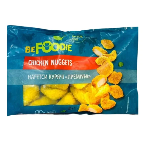 Нагетси BeFoodie Преміум курячі швидкозаморожені