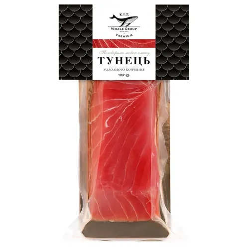 Тунець К.І.Т. філе-шматок холодного копчення 180г
