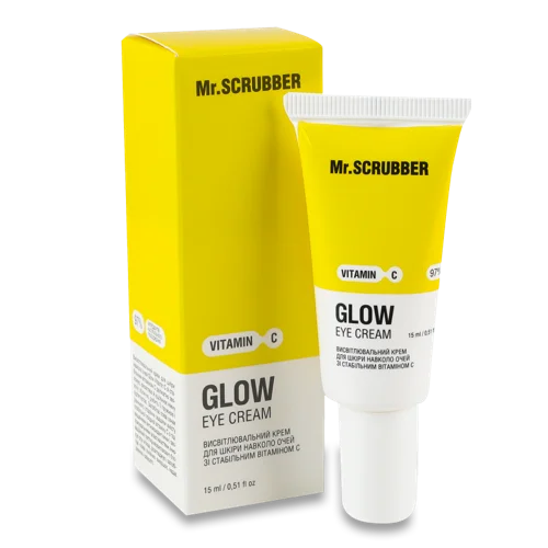 Крем Для Шкіри Навколо Очей Висвітлювальний зі Вітаміном C Glow Vitamin C Mr.Scrubber, 15мл