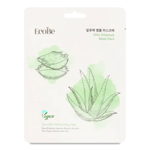 Маска для обличчя EcoBe з алое тканинна