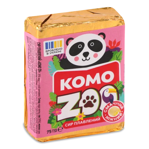 Сир Плавлений Вищого Ґатунку Zoo Комо, 35%, м/у 75 г
