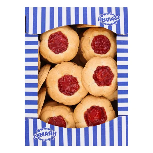 Печиво здобне пісочно-відсадне з фруктовою начинкою Ромашка вишня Семаян