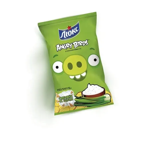 Чіпси Люкс Angry Birds зі сметаною і цибулею, 40г