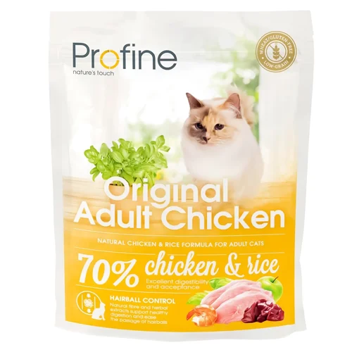 Корм сухий Profine Original з куркою та рисом для дорослих котів 300г