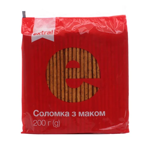 Соломка Extra! з маком 200г