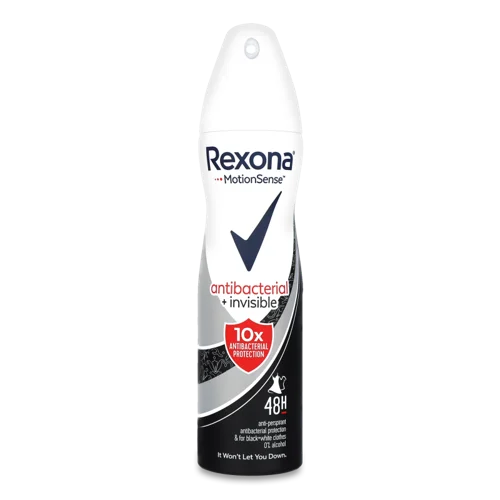 Антиперспірант Аерозольний Antibacterial+Invisible Rexona, 150 мл