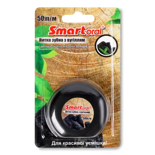 Нитка зубна Smartoral з вугіллям