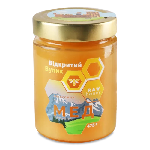 Мед Натуральний Квітковий Гірський, с/б 475г