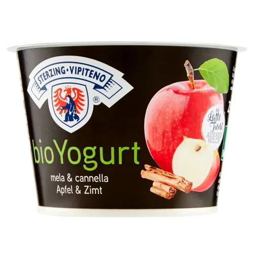 Йогурт Sterzing Vipiteno Яблуко-кориця органічний 3,5% 250г