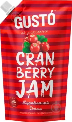 Джем "Журавлина" 250г ТМ Gusto