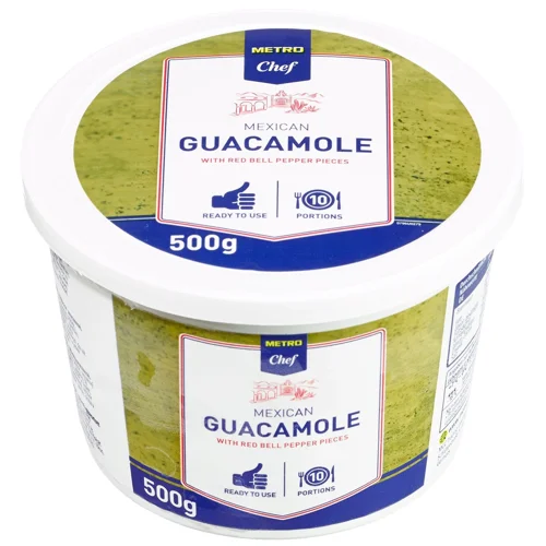 Гуакамоле Metro Chef з приправами, шматочками червоного болгарського перцю 500г