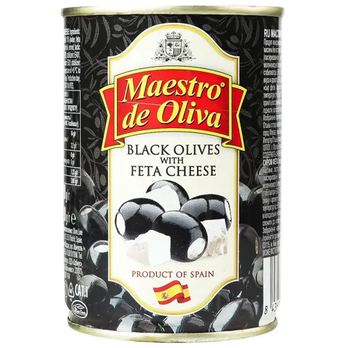 Маслини Maestro de Oliva з сиром фета 280г