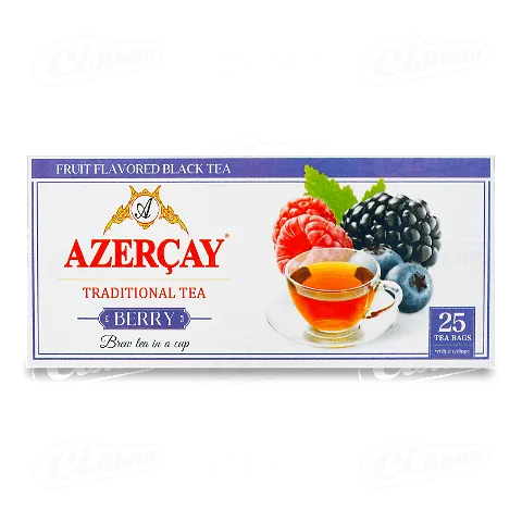 Чай чорний Azercay пакетований з ароматом ягод 25шт 45г