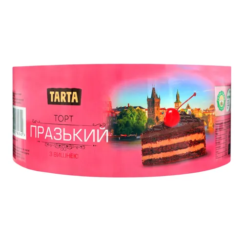 Торт бісквітний Празький з вишнею Tarta 450/500г
