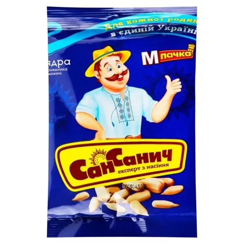 Ядра соняшника СанСанич М смажені 100г