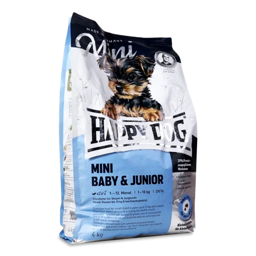 Корм для Щенків Happy Dog Supreme Mini Baby&Junior, в/ґ, к/у, 1 кг