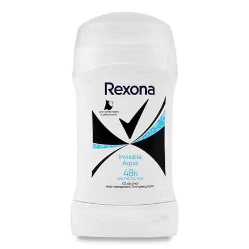 Антиперспірант-олівець Invisible Aqua Rexona, 50 мл
