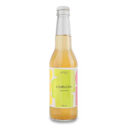 Комбуча Класична Honey, С/Пл, 0.33 Л