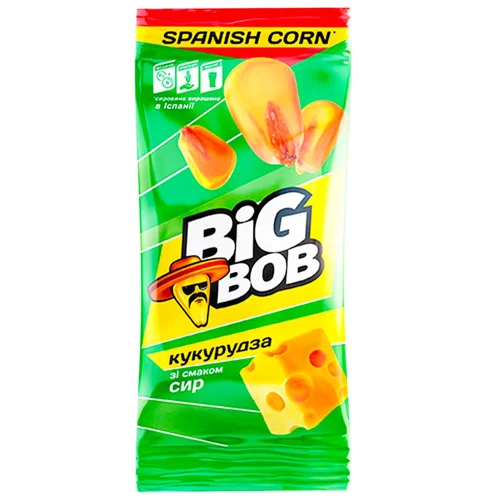 Кукурудза Big Bob смажена зі смаком Сир 60г