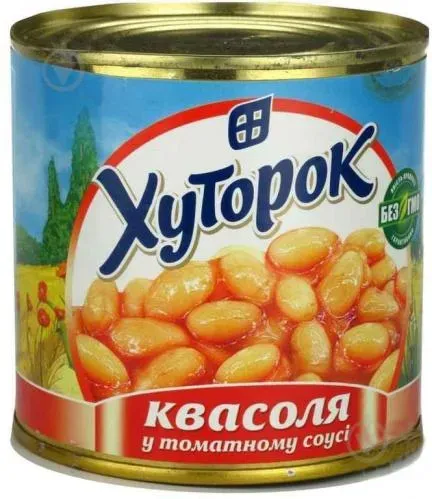Квасоля Хуторок в томатному соусі 410г