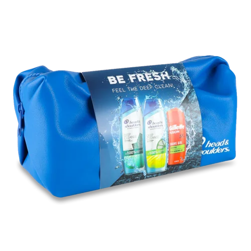 Шампунь Контроль Жирності та Свербіння Head&Shoulders 2х300мл, Гель Fusion 5 Gillette 75мл