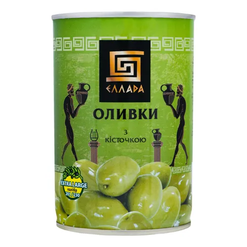 Оливки з кісточкою Ellada з/б 420г