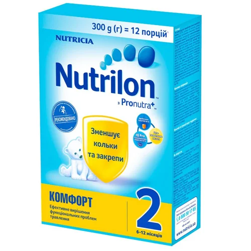 Суміш молочна суха Nutrilon Комфорт 2 для дітей з 6 місяців 300г