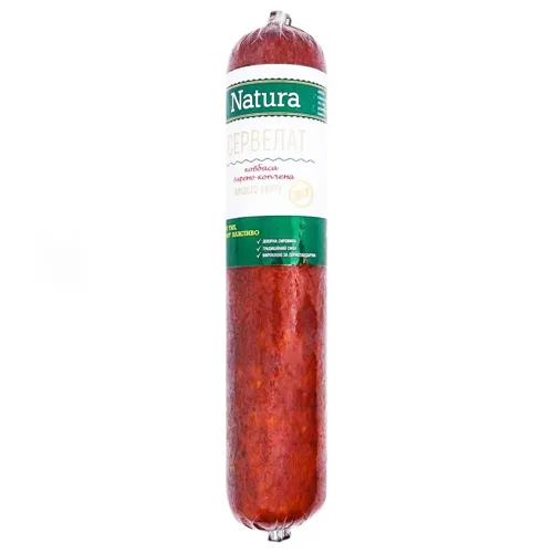 Ковбаса Natura Сервелат варено-копчена 400г