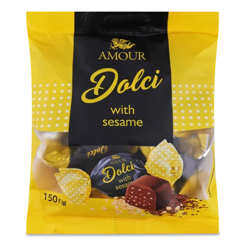 Цукерки Dolci з кунжутом Amour, м/у, 150 г