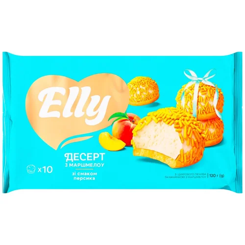 Десерт Elly зі смаком персика 120г