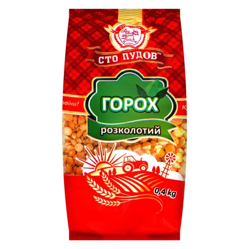 Горох розколотий Сто Пудів м/у 0.4кг