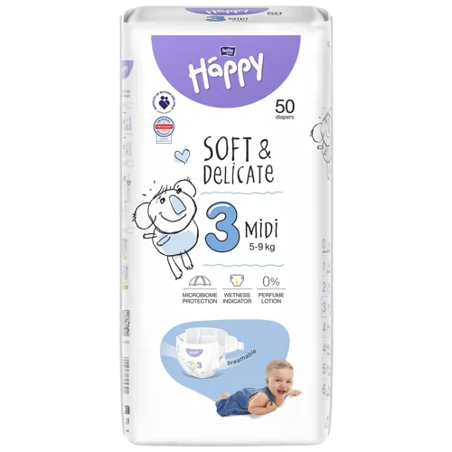 Підгузки Bella Happy Midi 3 5-9кг 50шт