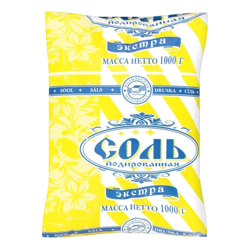 Сіль поварена йодована Екстра Мозырьсоль м/у 1кг